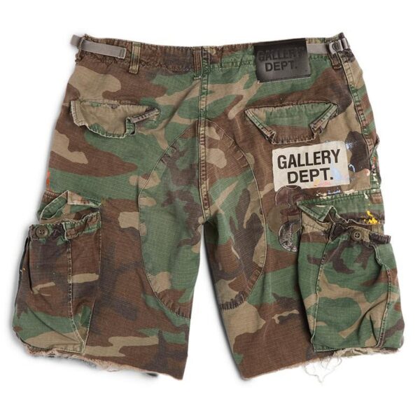 GALLERY DEPT G PATCH WOODLAND CAMO CARGO SHORTS