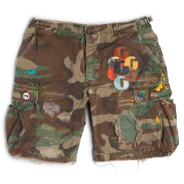 GALLERY DEPT G PATCH WOODLAND CAMO CARGO SHORTS